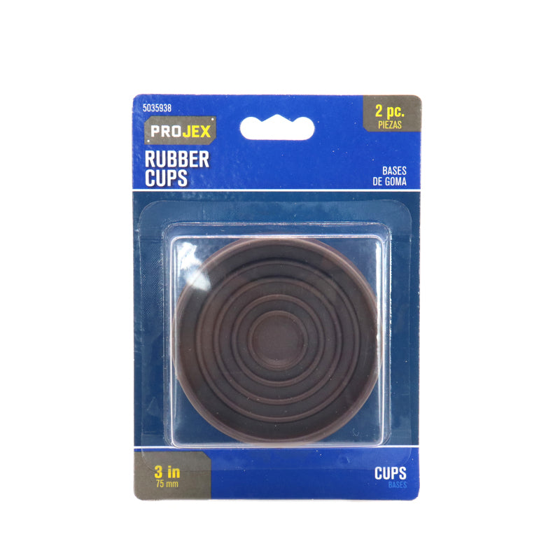 CASTR CUP RND BRN 3″ 2PK Fashion