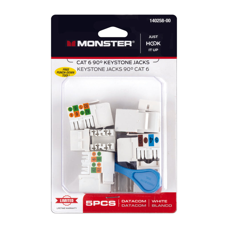 CAT-6 KEYSTONE JACK 5PK Online Sale