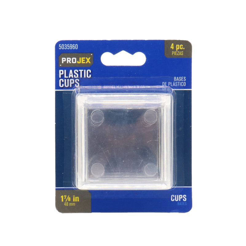 CASTRCUP SQ CLR 1.87″4PK Discount