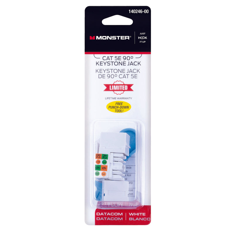 CAT-5E KEYSTONE JACK 1PK Fashion
