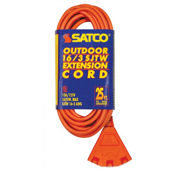 25FT 16/3 SJTW ORANGE OUTDOOR on Sale