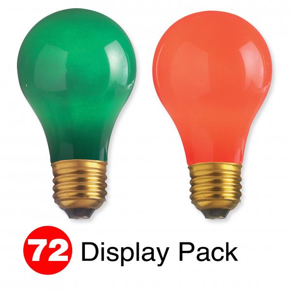 25W A19 CERAMIC RED/GREEN DISP Sale