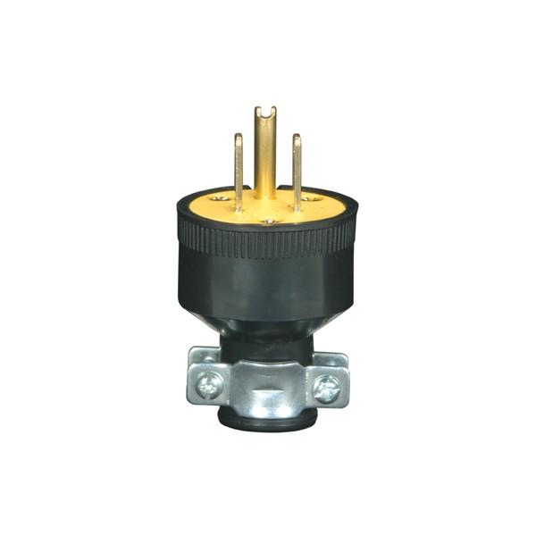 3 PRONG RUBBER PLUG W/ METAL Fashion