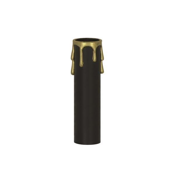 3″ BLCK/GOLD DRIP STD. CANDLE Fashion