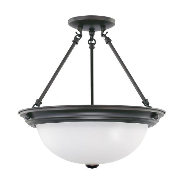 3 LIGHT 15″ SEMI-FLUSH Sale