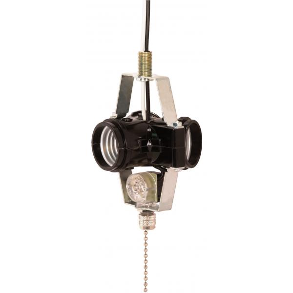 3 LIGHT CLUSTER W/PULL CHAIN Online