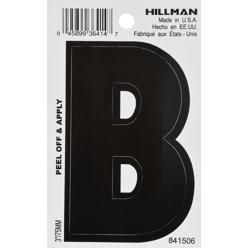 3″ BLK B VINYL ADHV 1PC Fashion