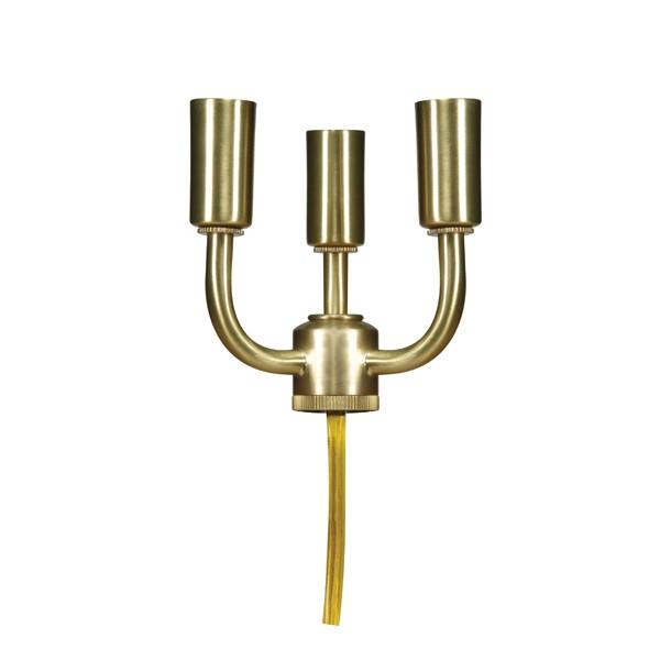 3 LT SOLID BRASS CANDELABRA Online