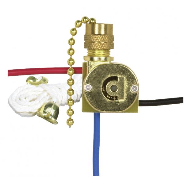 3 WAY PULL CHAIN SW BR PLATED Online Hot Sale