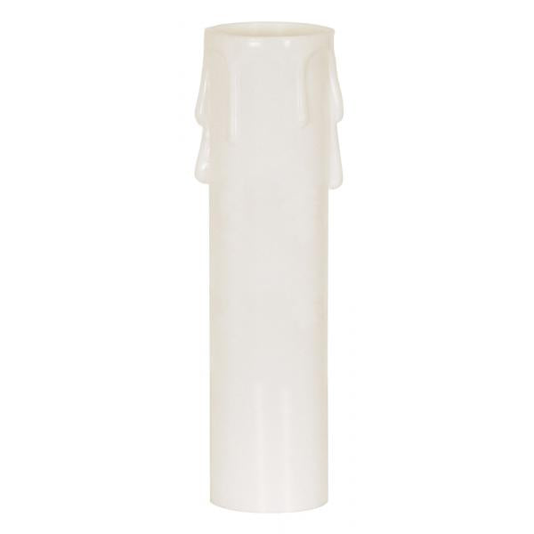 3″ MED WHITE DRIP CANDLE COVER Sale
