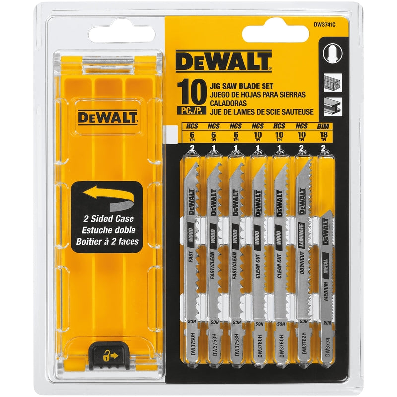DW JIGSAW BLADE SET 10PC Online now