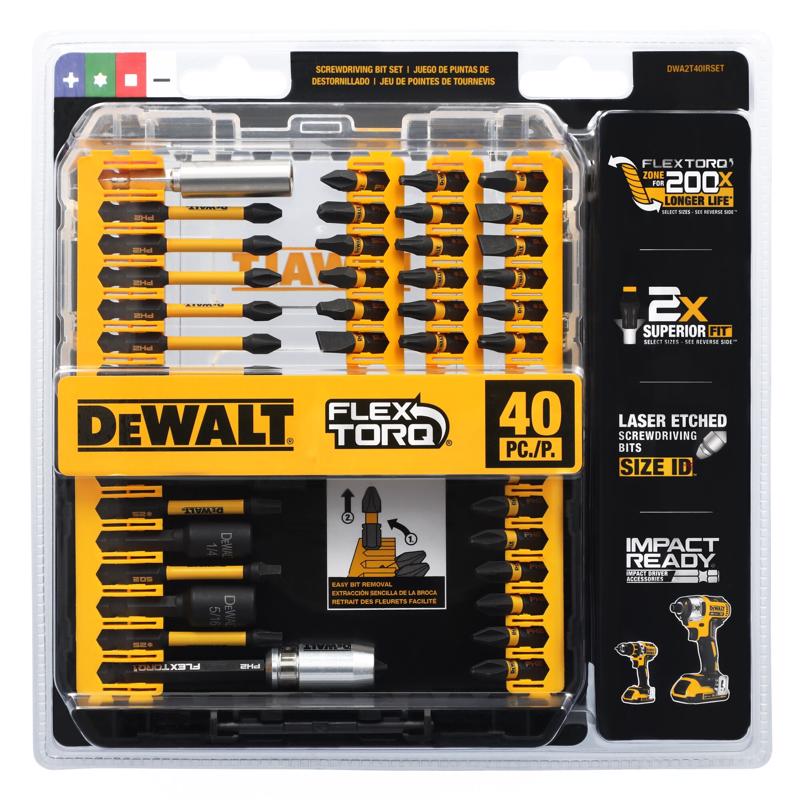 DW FTQ DRVR BIT SET 40PC Supply