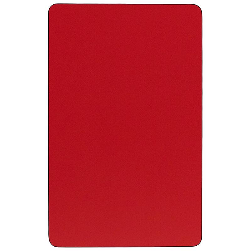 Flash Furniture 24”W x 60”L Rectangular Red HP Laminate Activity Table – Standard Height Adjustable Legs – XU-A2460-REC-RED-H-A-GG Online
