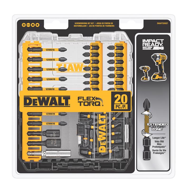 DW FTQ DRVR BIT SET 20PC Supply