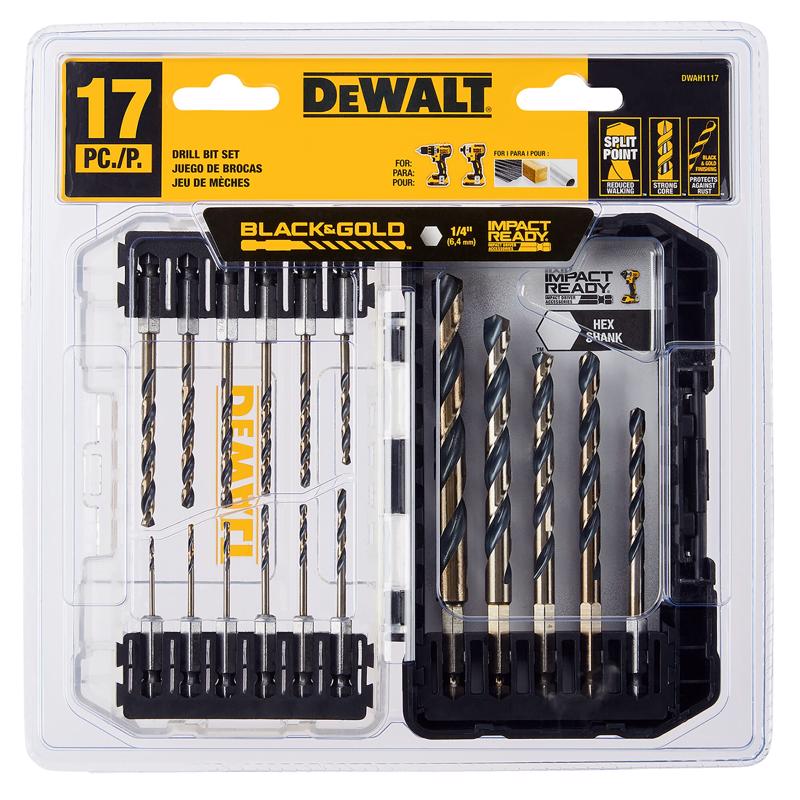 DW DRILL BLKGLD SET 17PC Online Sale