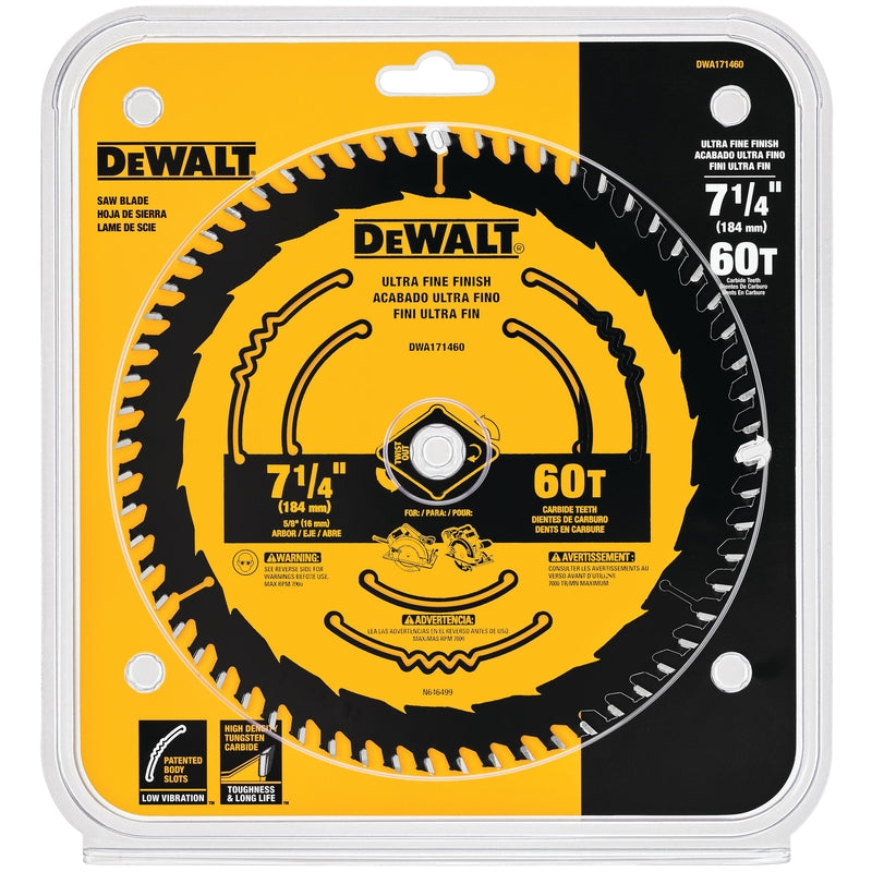 DW CIRC BLD TC 7-1/4″60T on Sale
