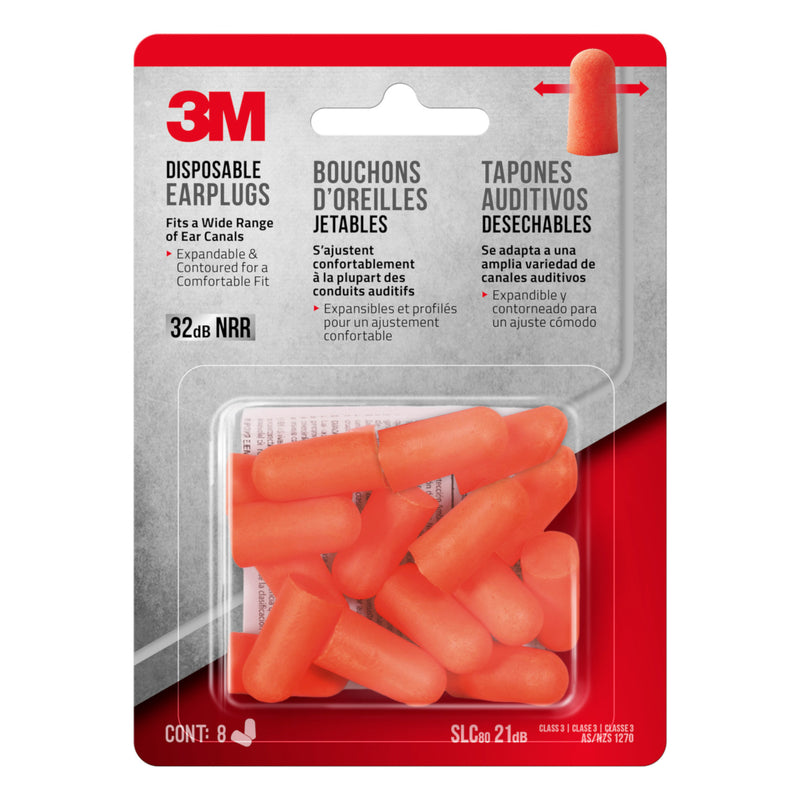 3M DISPS EARPLG 32DB 8PR on Sale
