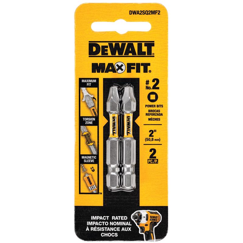 DW SQ #2 BIT 2″ 2PK Fashion