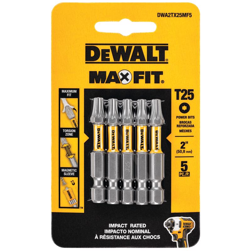 DW T25 BIT 2″ 5PK Sale