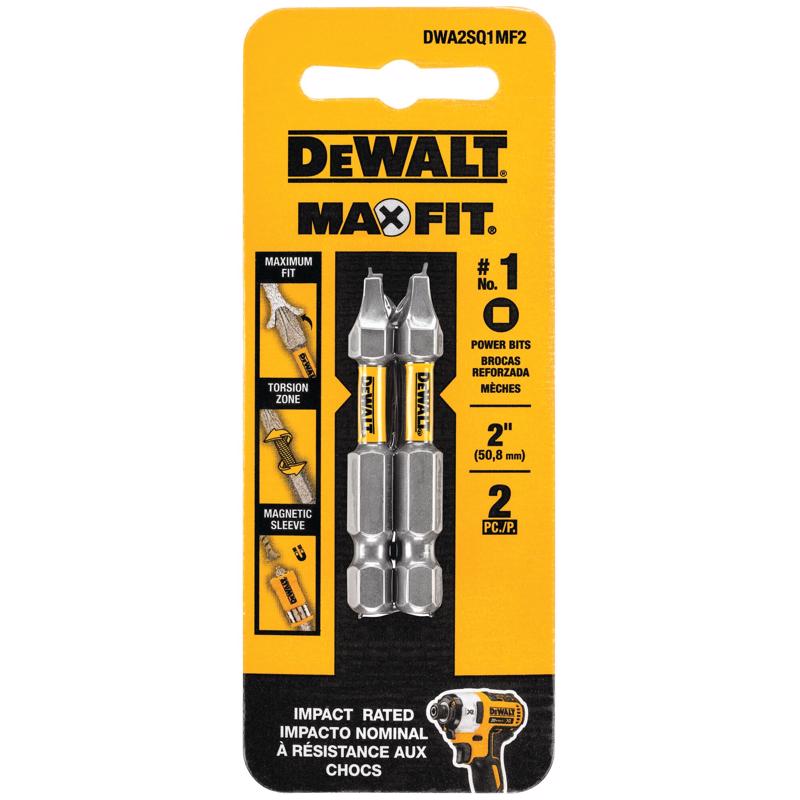 DW SQ #1 BIT 2″ 2PK Online
