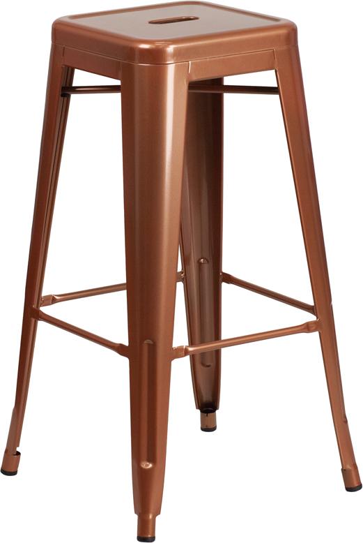 Flash Furniture 30” High Backless Copper Indoor-Outdoor Barstool – ET-BT3503-30-POC-GG Online Sale