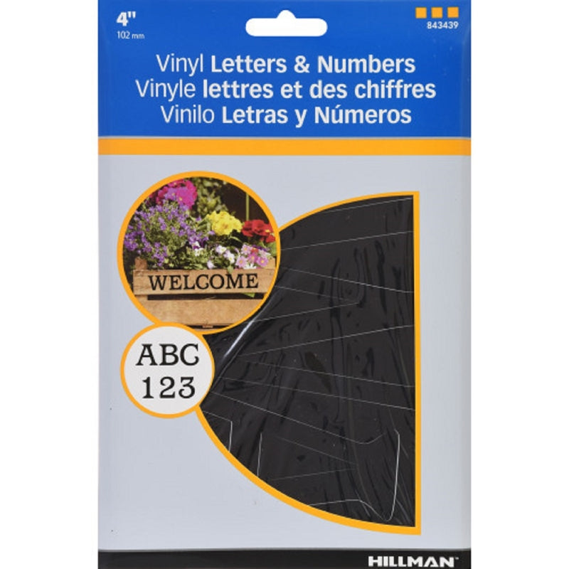 4″ BLK 0-9 A-Z ADHV 88PC Supply