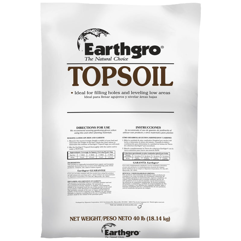 EARTHGRO TOPSOIL 40LB Hot on Sale