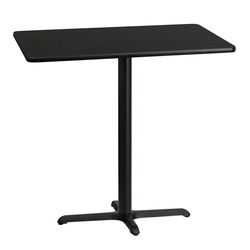 Flash Furniture 30” x 42” Rectangular Black Laminate Table Top with 22” x 30” Bar Height Table Base – XU-BLKTB-3042-T2230B-GG Sale