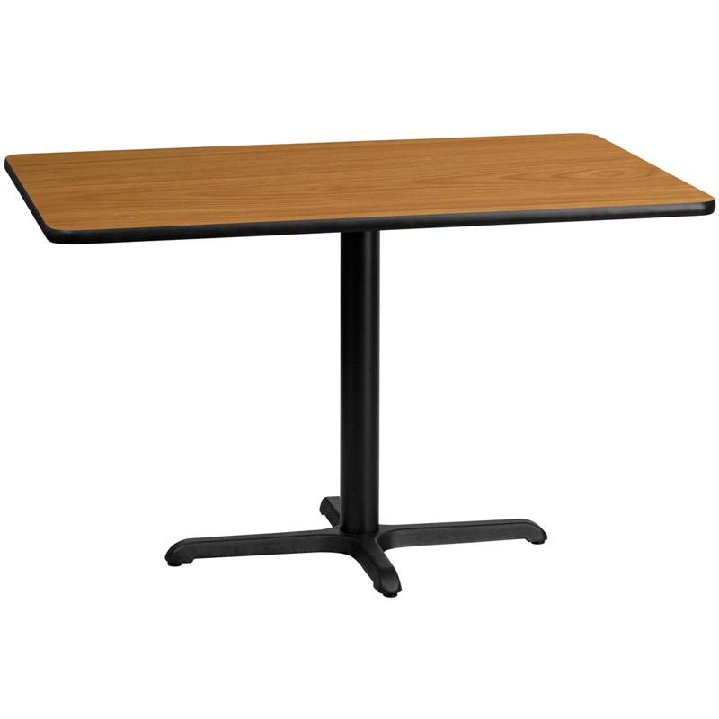 Flash Furniture 30” x 48” Rectangular Natural Laminate Table Top with 22” x 30” Table Height Base – XU-NATTB-3048-T2230-GG Online
