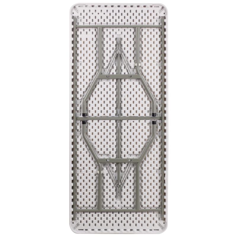 Flash Furniture 30”W x 72”L Granite White Plastic Folding Table – DAD-YCZ-183B-GW-GG Online now