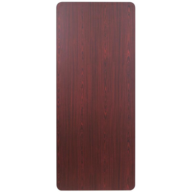 Flash Furniture 30” x 72” Rectangular High Pressure Mahogany Laminate Folding Banquet Table – YT-3072-HIGH-WAL-GG Fashion