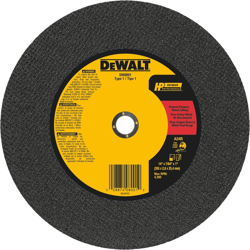 CHOP SAW WHEEL 14″ ALMNM Supply