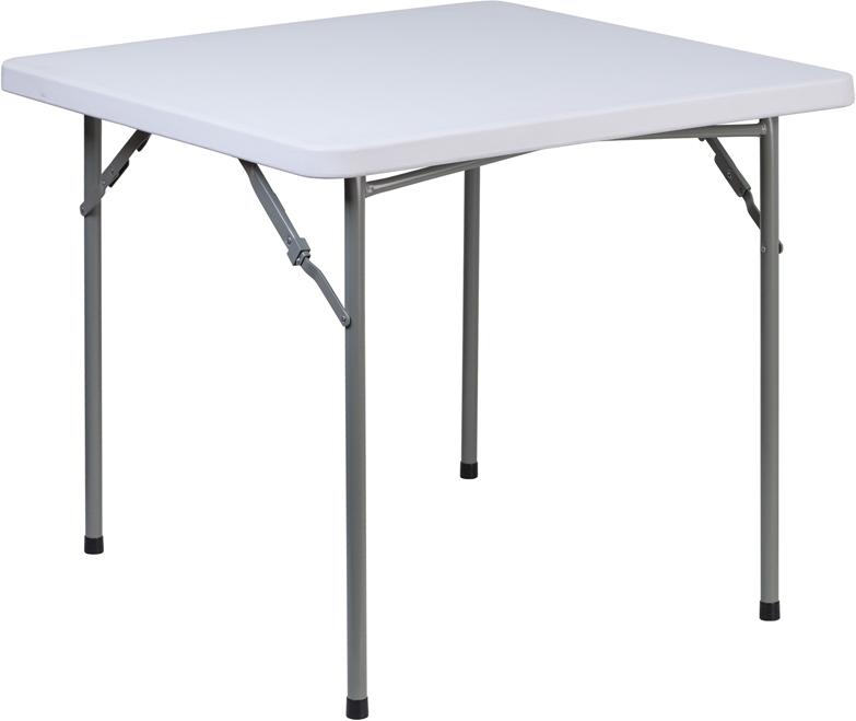 Flash Furniture 34” Square Granite White Plastic Folding Table – RB-3434-GG Discount