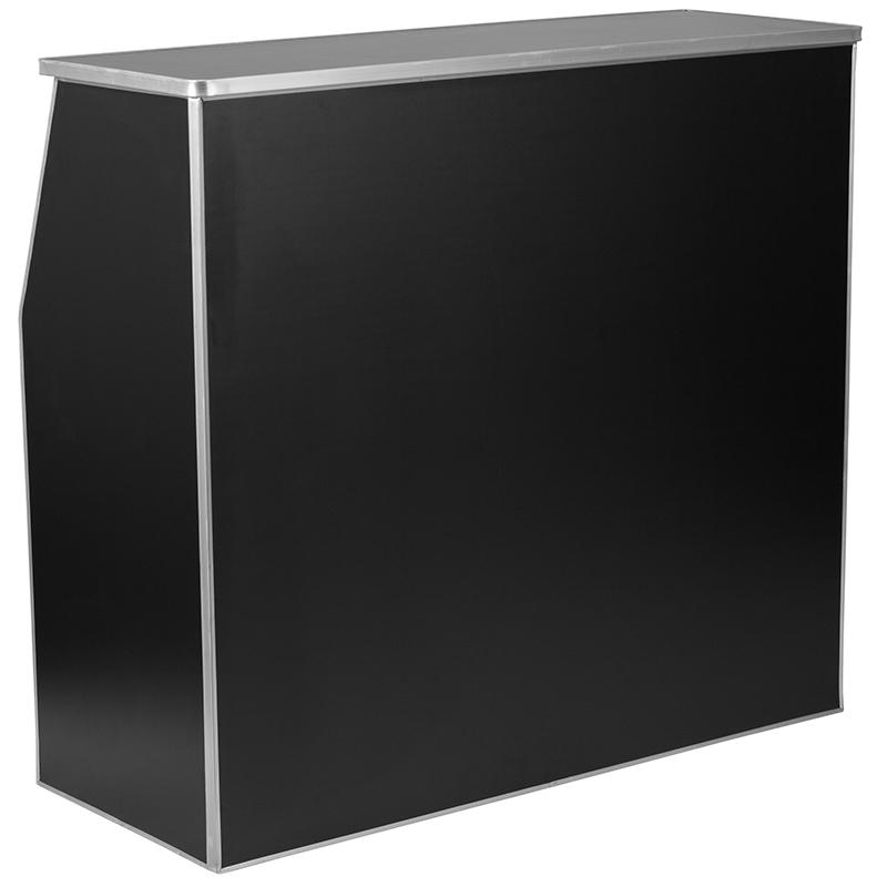 Flash Furniture 4′ Black Laminate Foldable Bar – XA-BAR-48-BK-GG Online Hot Sale