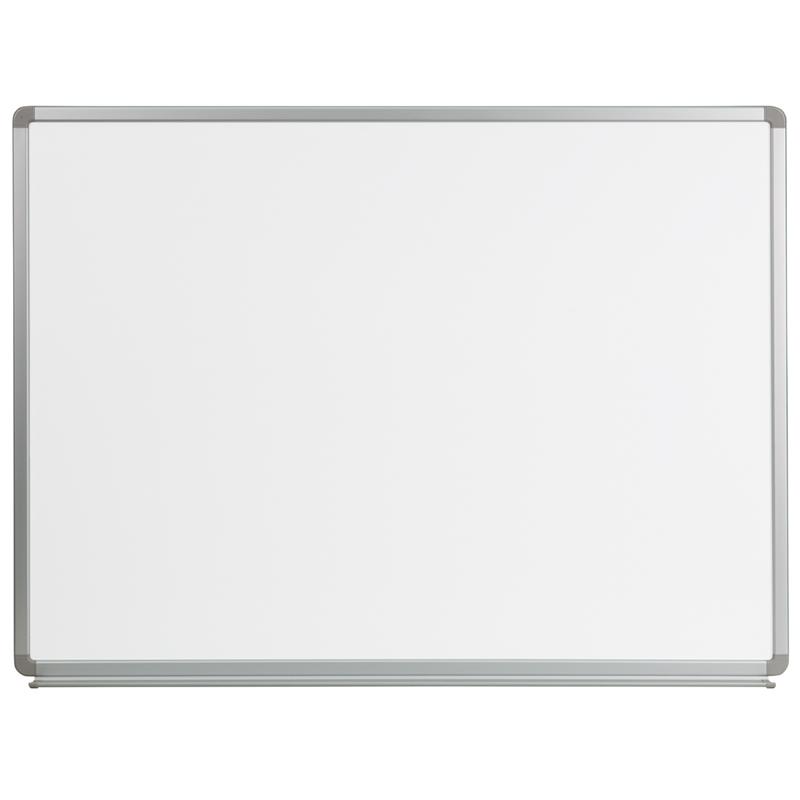 Flash Furniture 4′ W x 3′ H Magnetic Marker Board – YU-90X120-WHITE-GG on Sale