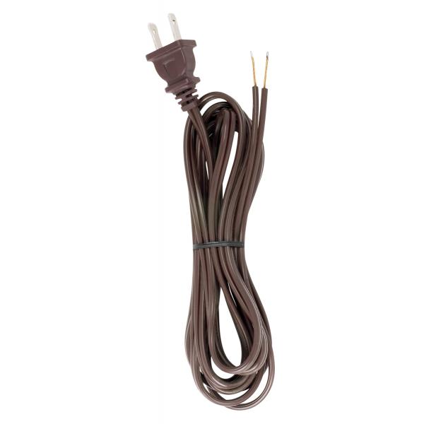 9 FT 18/2 SPT-2 BROWN CORD Supply