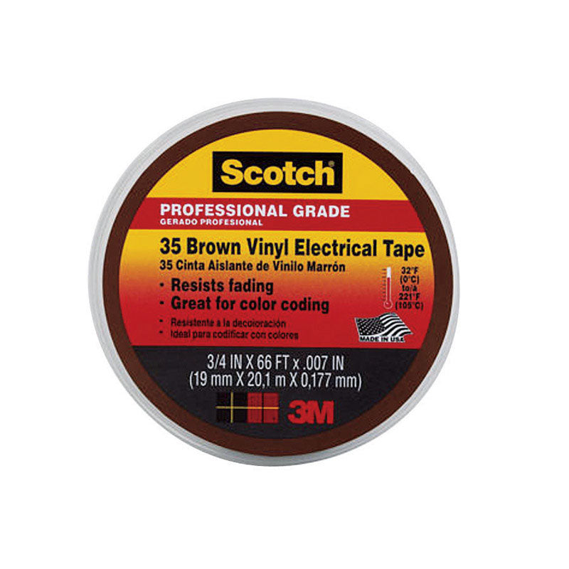 ELEC TAPE 3/4″X66′ BRN Fashion