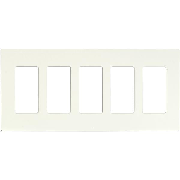 CLARO 5 GANG WALLPLATE WH Online now