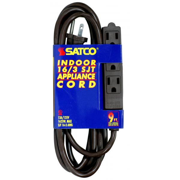 9 FT 16/3 SJT BRN 3 WIRE GRD Supply