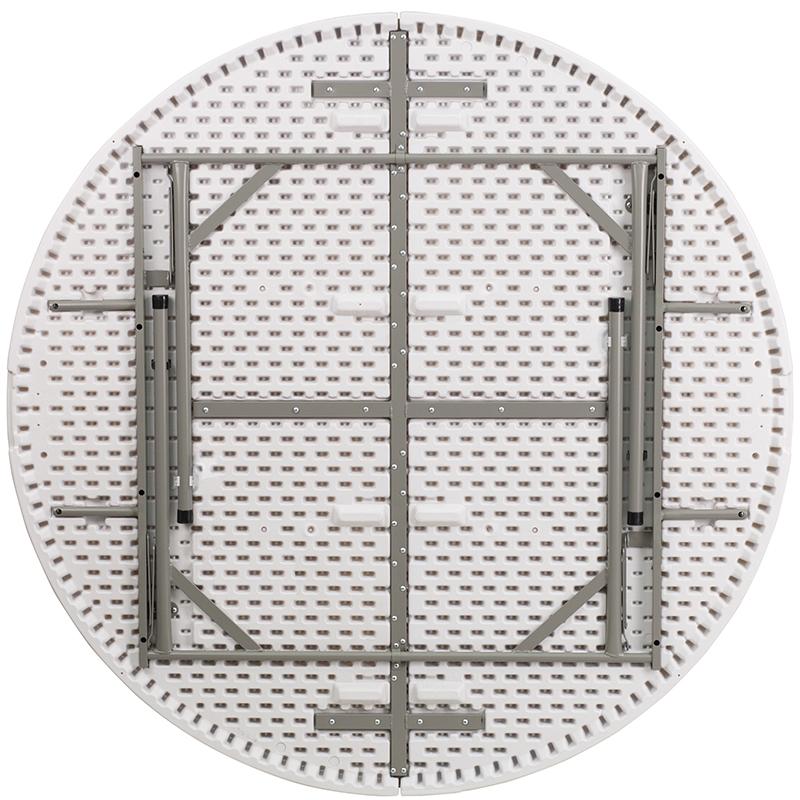 Flash Furniture 60” Round Granite White Plastic Folding Table – DAD-YCZ-1-GW-GG Sale