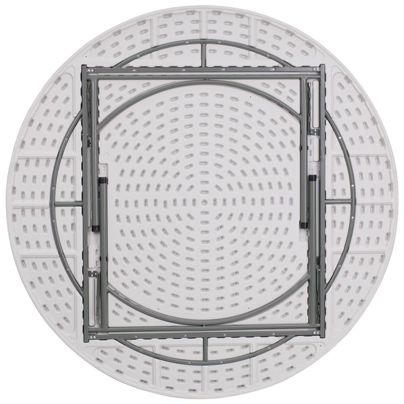 Flash Furniture 72” Round Granite White Plastic Folding Table – RB-72R-GG Online Hot Sale