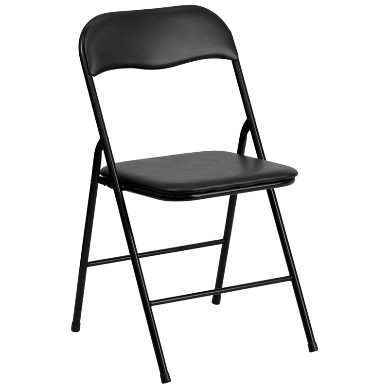 Flash Furniture 5 Piece Black Folding Card Table and Chair Set – JB-1-GG Online now