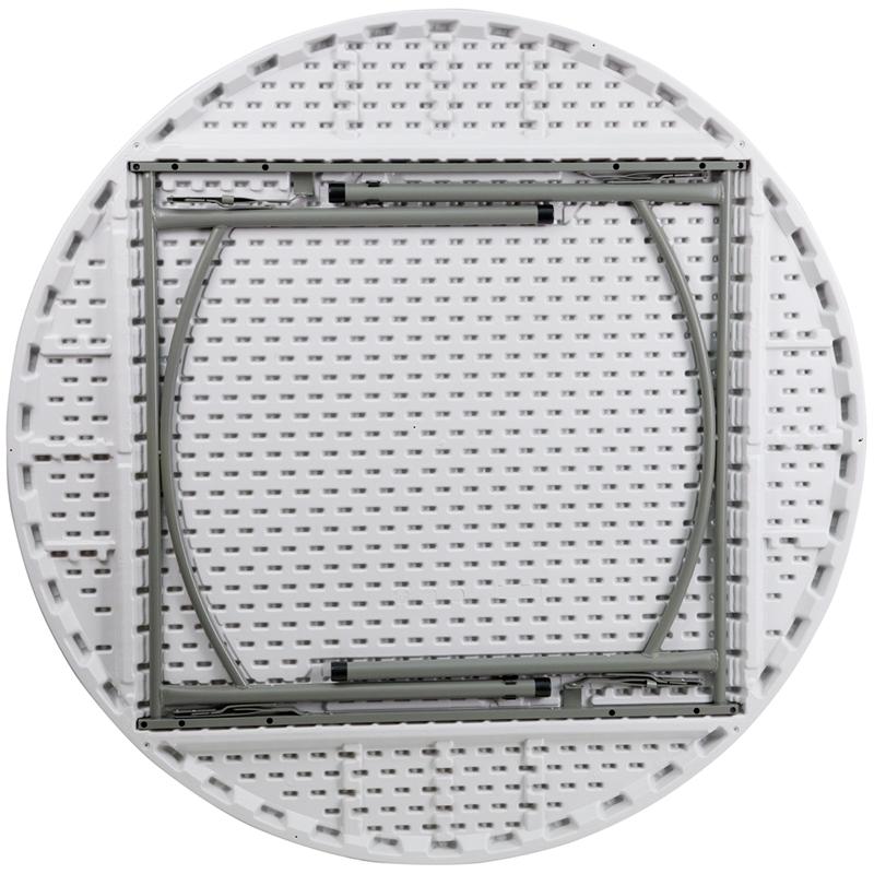 Flash Furniture 60” Round Granite White Plastic Folding Table – DAD-YCZ-152R-GW-GG Hot on Sale