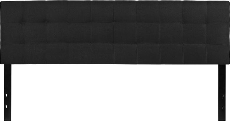 Flash Furniture Bedford Tufted Upholstered King Size Headboard in Black Fabric – HG-HB1704-K-BK-GG Online now
