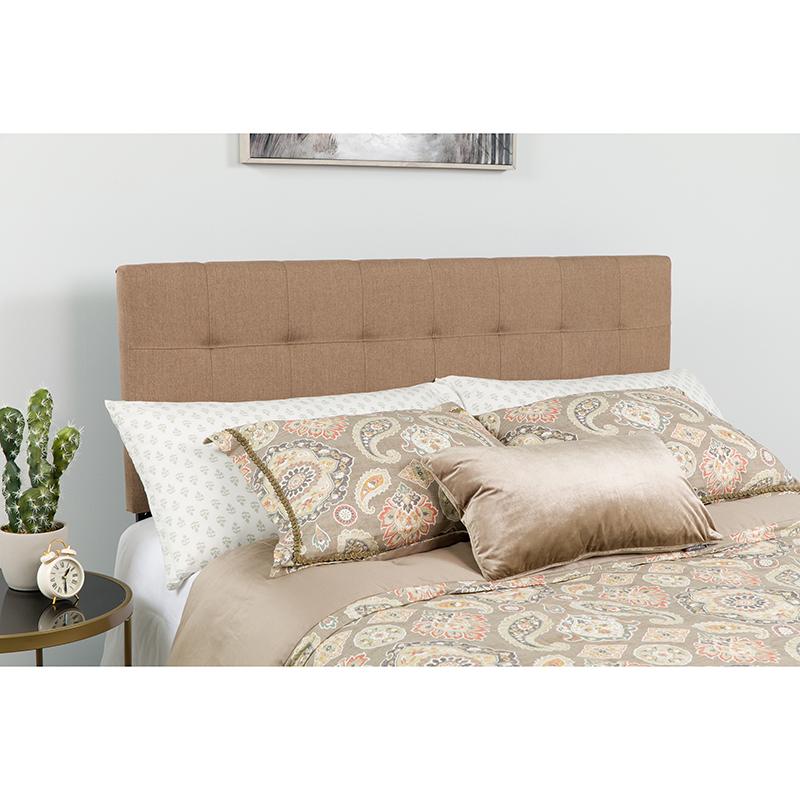 Flash Furniture Bedford Tufted Upholstered King Size Headboard in Camel Fabric – HG-HB1704-K-C-GG Online Sale