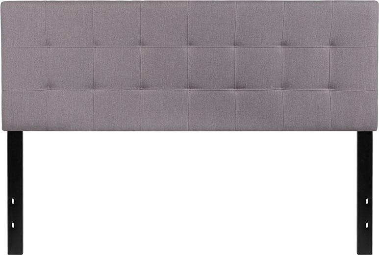 Flash Furniture Bedford Tufted Upholstered Queen Size Headboard in Light Gray Fabric – HG-HB1704-Q-LG-GG Online Sale