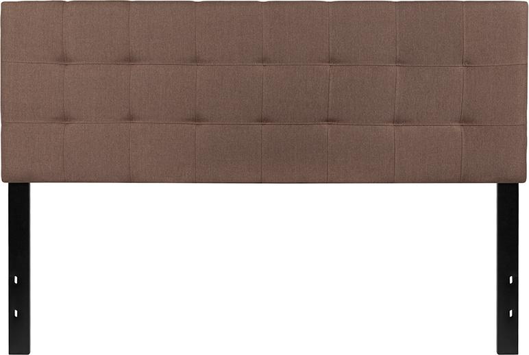 Flash Furniture Bedford Tufted Upholstered Queen Size Headboard in Camel Fabric – HG-HB1704-Q-C-GG Fashion