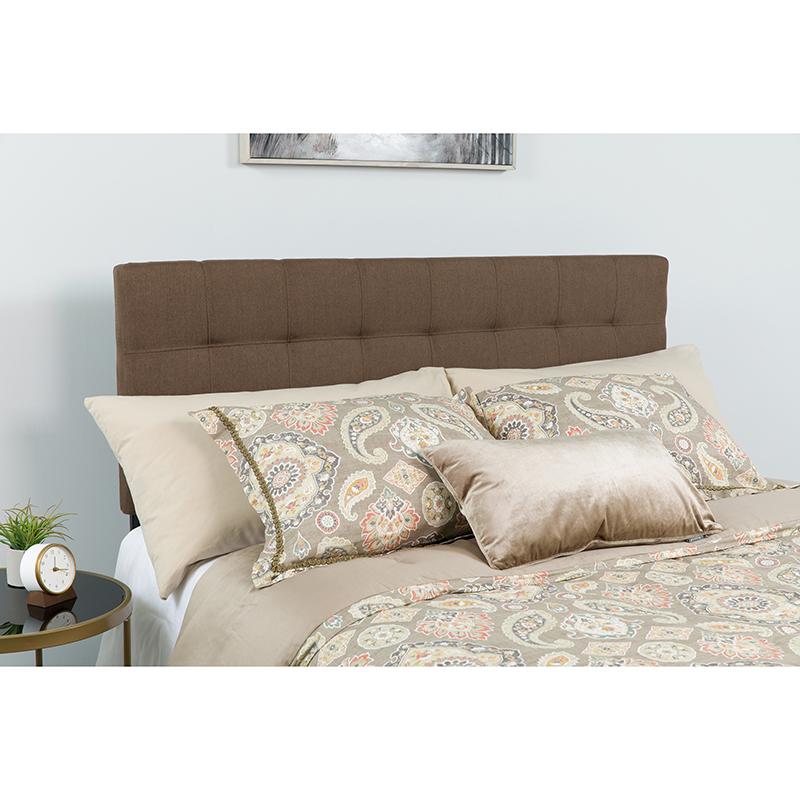 Flash Furniture Bedford Tufted Upholstered Full Size Headboard in Dark Brown Fabric – HG-HB1704-F-DBR-GG on Sale