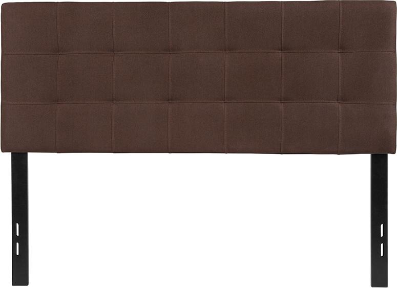 Flash Furniture Bedford Tufted Upholstered Full Size Headboard in Dark Brown Fabric – HG-HB1704-F-DBR-GG on Sale