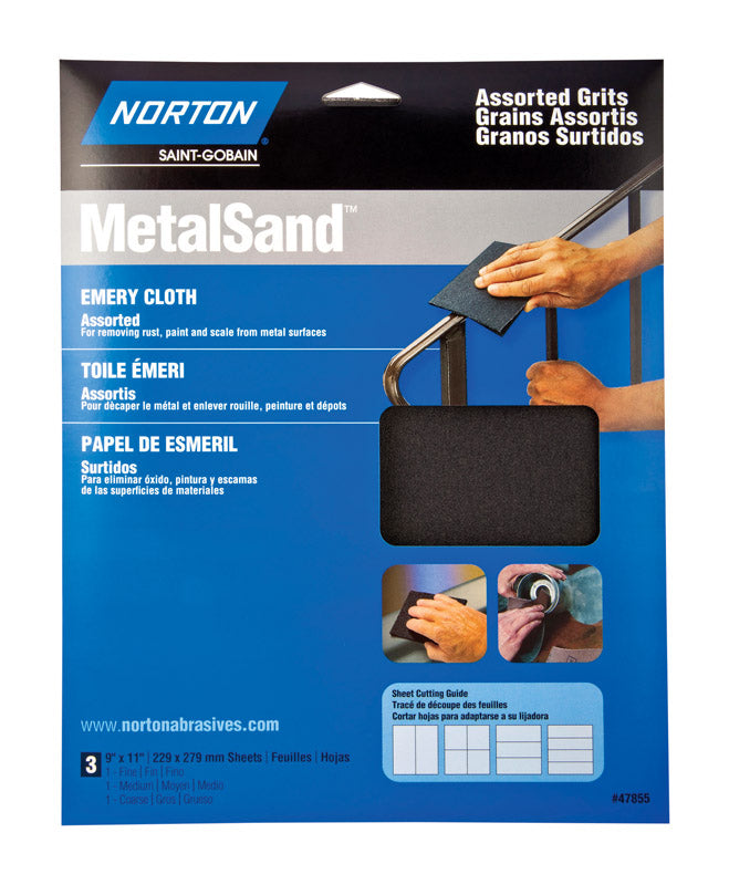 EMERY CLOTH 9X11″ASST3PK Online